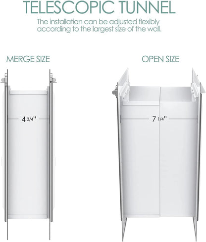 Door Wall for pets, Aluminum Lock, Double Flap Dog and cat Door, Strong and Durable (Pets up to 100 Lb) -Large