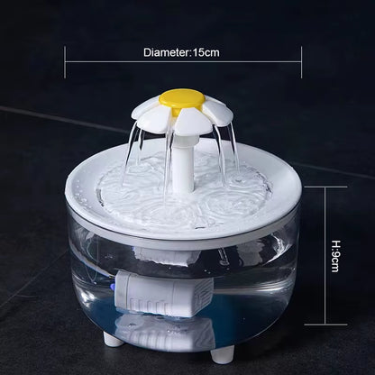 Cordless Smart Water Fountain for Cats & Dogs, premium usb rechargeable