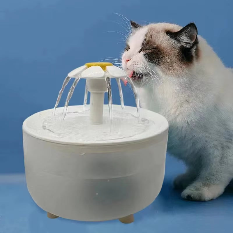 Cordless Smart Water Fountain for Cats & Dogs, premium usb rechargeable